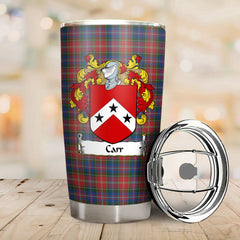 Carr Tartan Coat of Arms Tumbler