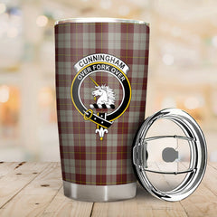 Cunningham Burgundy Dancers Tartan Crest Tumbler