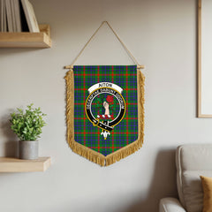 Aiton Tartan Crest Wall Hanging Banner - Wood Pole