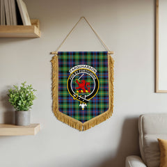 Farquharson Ancient Tartan Crest Wall Hanging Banner - Wood Pole