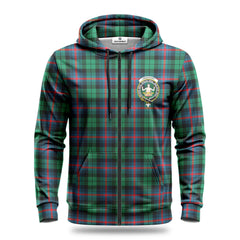 Urquhart Broad Red Ancient Tartan Crest Hoodie