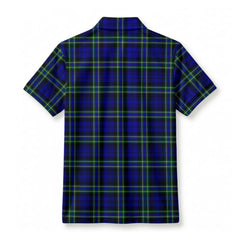 Arbuthnot Modern Tartan Crest Birdseye Mesh Polo Shirt