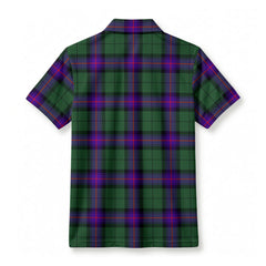 Armstrong Modern Tartan Crest Birdseye Mesh Polo Shirt