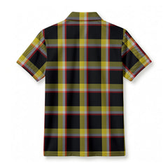 Blood on the Coal Tartan Birdseye Mesh Polo Shirt