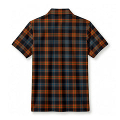Broun Ancient Tartan Crest Birdseye Mesh Polo Shirt