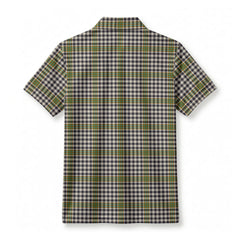 Burns Check Tartan Crest Birdseye Mesh Polo Shirt