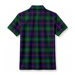 Calder (Calder-Campbell) Tartan Crest Birdseye Mesh Polo Shirt