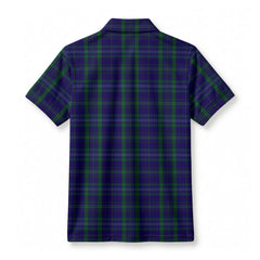 Davies Tartan Birdseye Mesh Polo Shirt