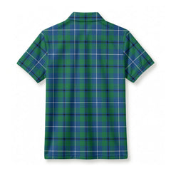 Douglas Ancient Tartan Crest Birdseye Mesh Polo Shirt