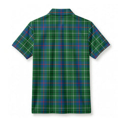 Duncan Ancient Tartan Crest Birdseye Mesh Polo Shirt