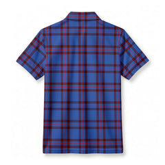 Elliott Modern Tartan Crest Birdseye Mesh Polo Shirt