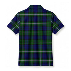 Forbes Modern Tartan Crest Birdseye Mesh Polo Shirt