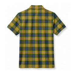 Fraser (of Lovat) Yellow Tartan Crest Birdseye Mesh Polo Shirt