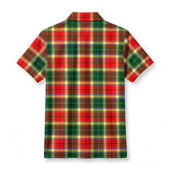 Gibson Tartan Crest Birdseye Mesh Polo Shirt