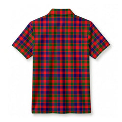 Gow (or McGouan) Tartan Crest Birdseye Mesh Polo Shirt