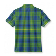 Johnson Ancient Tartan Crest Birdseye Mesh Polo Shirt