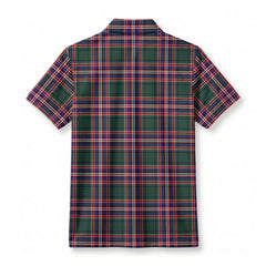 MacFarlane Hunting Modern Tartan Crest Birdseye Mesh Polo Shirt