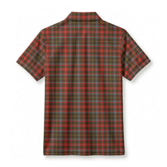 MacIntosh Hunting Weathered Tartan Crest Birdseye Mesh Polo Shirt