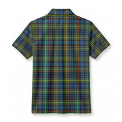 MacLellan Ancient Tartan Crest Birdseye Mesh Polo Shirt