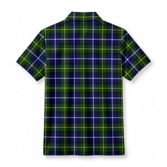 MacNeil of Barra Modern Tartan Crest Birdseye Mesh Polo Shirt