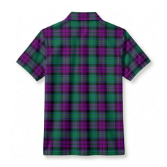 McArthur - Milton Tartan Crest Birdseye Mesh Polo Shirt