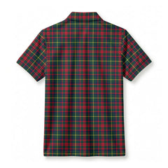 McKintosh Hunting Modern Tartan Crest Birdseye Mesh Polo Shirt