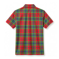 McLean of Duart Modern Tartan Crest Birdseye Mesh Polo Shirt