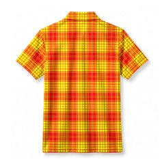 McMillan Clan Tartan Crest Birdseye Mesh Polo Shirt