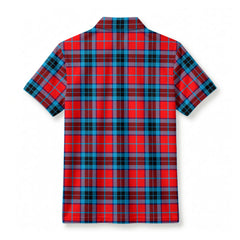 McTavish Modern Tartan Crest Birdseye Mesh Polo Shirt