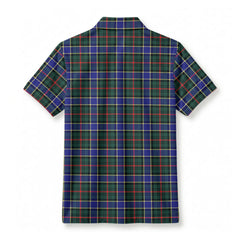 Ogilvie Hunting Modern Tartan Crest Birdseye Mesh Polo Shirt