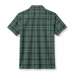 Scott Green Ancient Tartan Crest Birdseye Mesh Polo Shirt