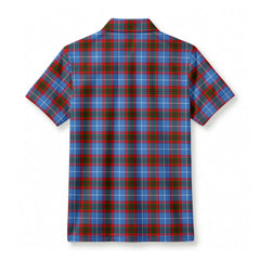 Skirving Tartan Crest Birdseye Mesh Polo Shirt