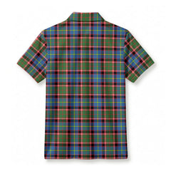 Stirling (of Cadder-Present Chief) Tartan Crest Birdseye Mesh Polo Shirt