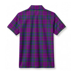 Wardlaw Modern Tartan Crest Birdseye Mesh Polo Shirt