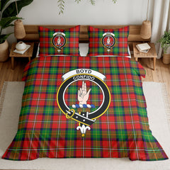 Boyd Modern Tartan Crest Bedding Set