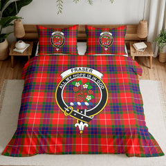 Fraser Tartan Crest Bedding Set