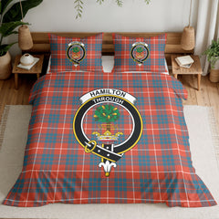 Hamilton Ancient Tartan Crest Bedding Set