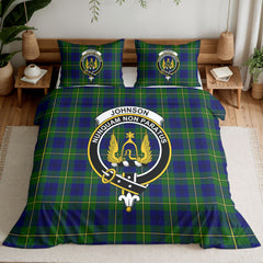 Johnson Modern Tartan Crest Bedding Set