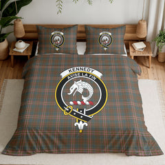 Kennedy Weathered Tartan Crest Bedding Set