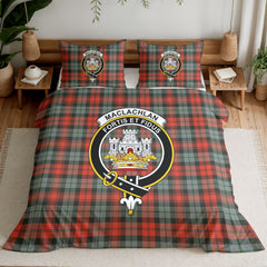 MacLachlan Weathered Tartan Crest Bedding Set