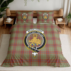 McGillivray Hunting Ancient Tartan Crest Bedding Set