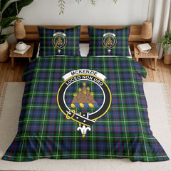 McKenzie Modern Tartan Crest Bedding Set