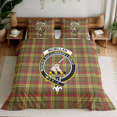 McMillan Old Weathered Tartan Crest Bedding Set