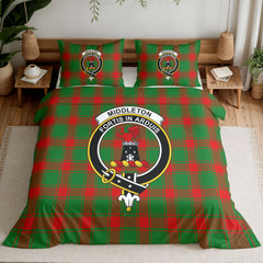 Middleton Modern Tartan Crest Bedding Set