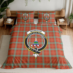 Morrison Red Ancient Tartan Crest Bedding Set