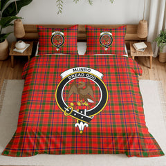 Munro Modern Tartan Crest Bedding Set