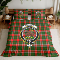 Pollock Tartan Crest Bedding Set