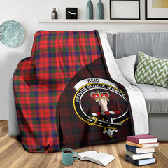 Reid Modern Tartan Crest Blanket Wave Style
