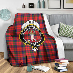 Reid Modern Tartan Crest Blanket