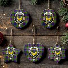 Arnott Tartan Crest Christmas Ceramic Ornament